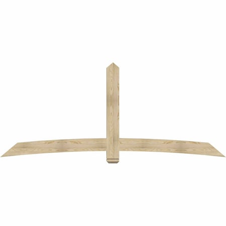 Ekena Millwork Bellingham Rough Sawn Timber Gable Bracket, Douglas Fir, 108"W x 45"H x 4"D x 6"F, 10/12 Pitch GBW108X45X0406BEL00RDF
